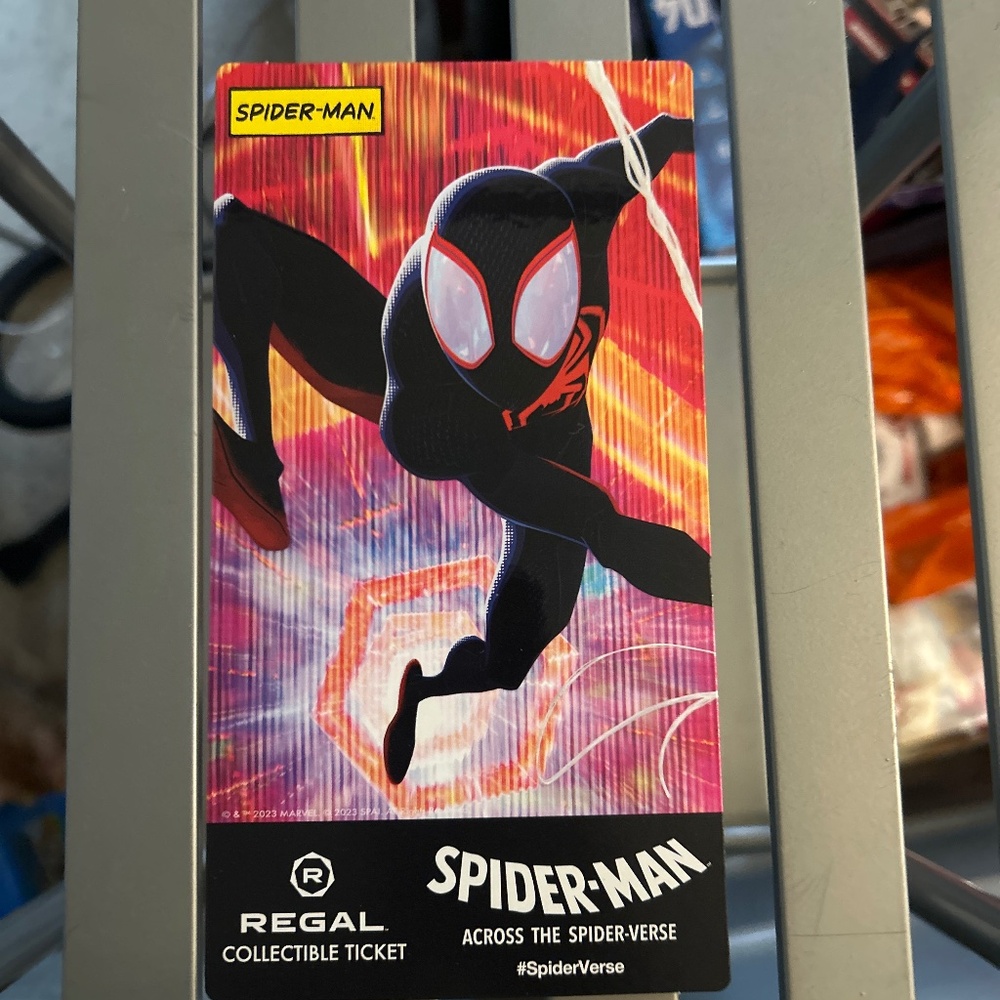 Spider-Man across the Spidey verse regal collectible ticket